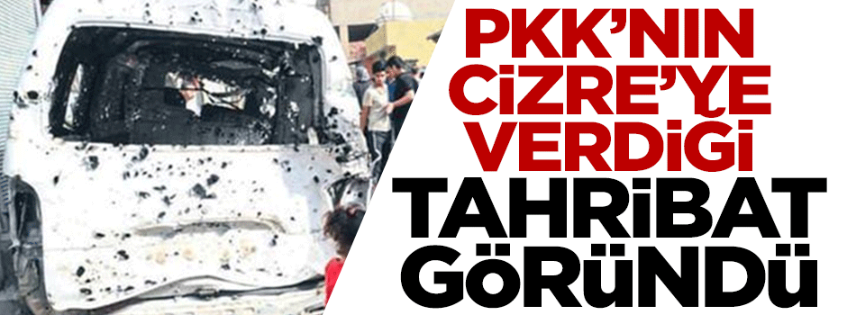 PKK'nın Cizre'ye verdiği tahribat göründü