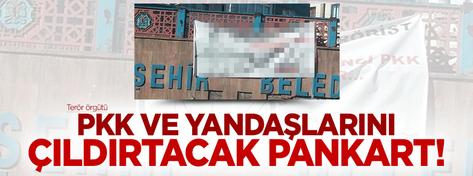 PKK'nın çocuk kaçırmalarına pankartlı isyan!