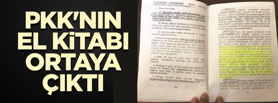 PKK'nın el kitabı ortaya çıktı