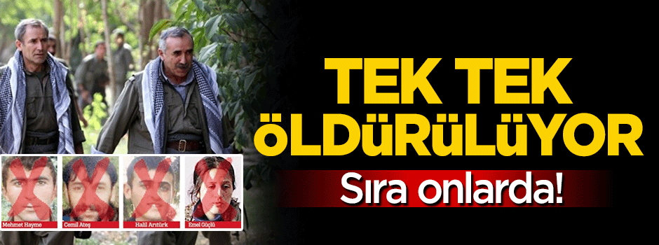 PKK'nın elebaşıları tek tek öldürülüyor!
