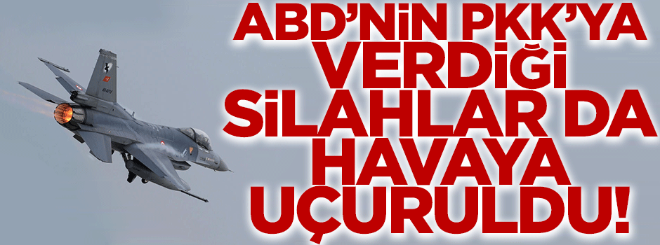 PKK'nın gizli silah depoları yok edildi!