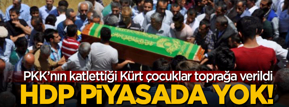 PKK'nın katlettiği çocuklar toprağa verildi
