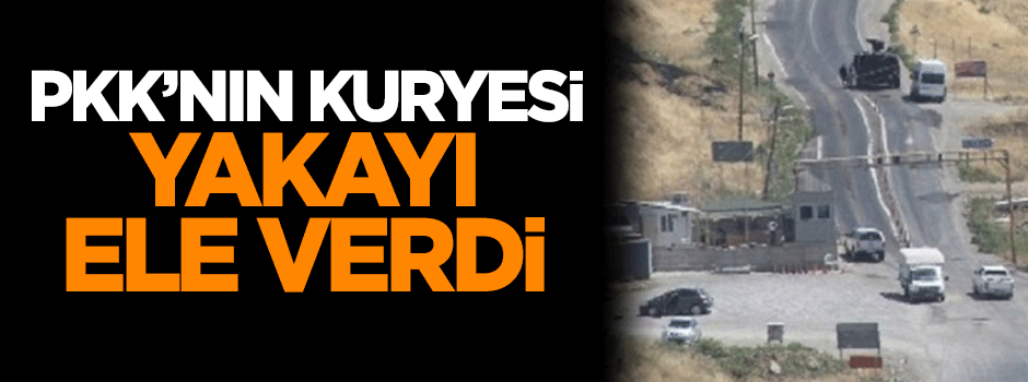 PKK'nın kuryesi yakayı ele verdi