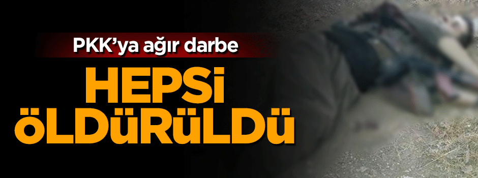 PKKnın mayın ve sabotaj timi öldürüldü