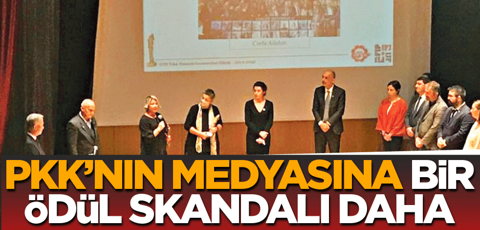 PKK’nın medyasına bir ödül skandalı daha