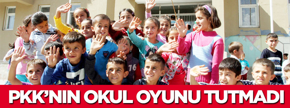 PKK’nın ‘okulu boykot’ oyunu tutmadı