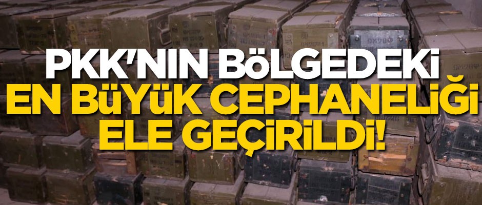 PKK'nın Rasulayn'daki en büyük cephaneliği ele geçirildi!