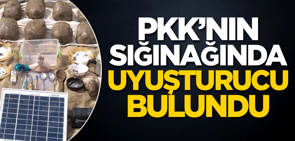 PKK'nın sığınağında uyuşturucu bulundu