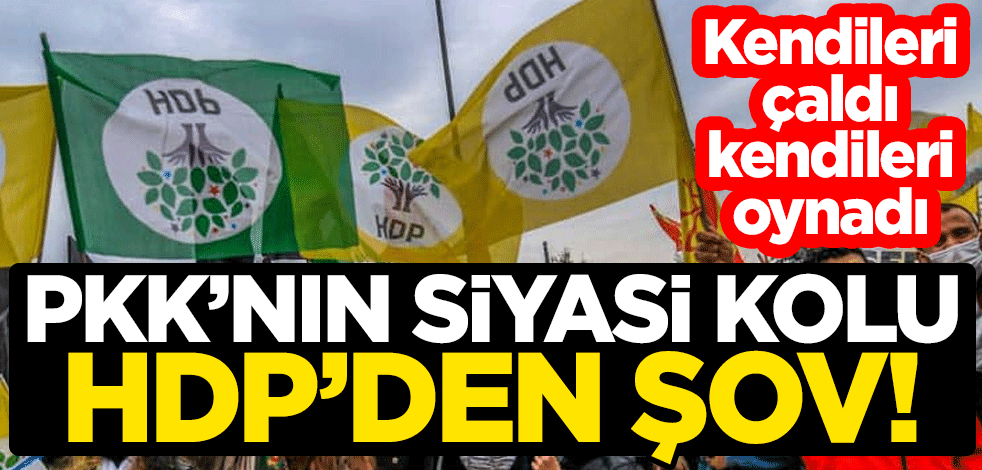 PKK'nın siyasi kolu HDP'den şov! Kendileri çaldı kendileri oynadı