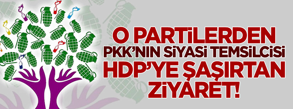 PKK'nın siyasi temsilcisi HDP'ye şaşırtan ziyaret!