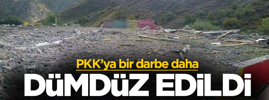PKK'nın sözde mezarlığı dümdüz edildi