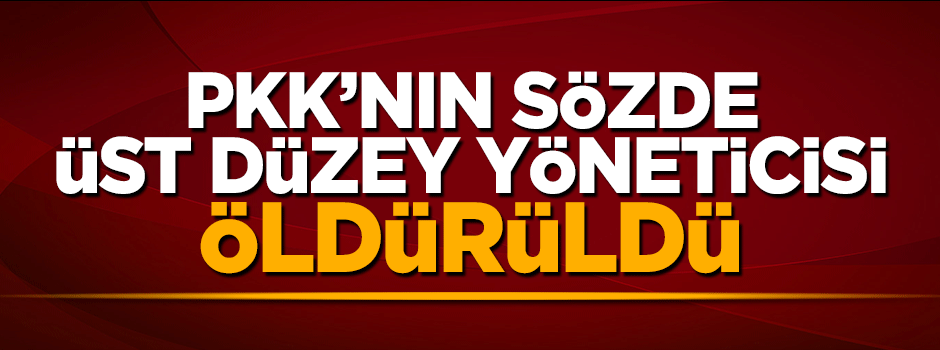 PKK'nın sözde üst düzey yöneticisi öldürüldü