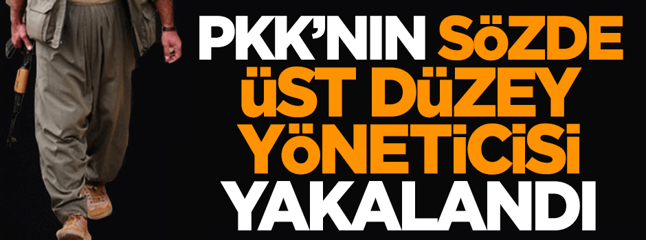 PKK’nın sözde üst düzey yöneticisi yakalandı