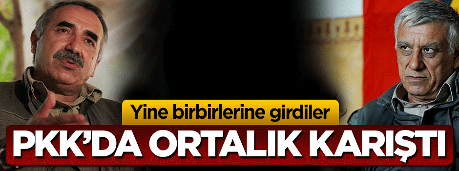 PKK'nın sözde yöneticileri yine birbirine girdi