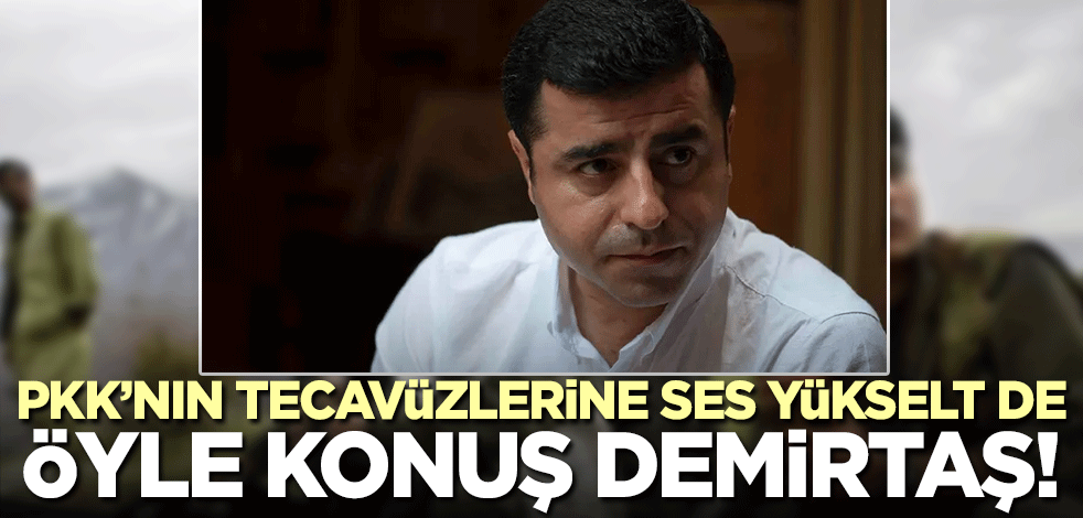 PKK'nın taciz ve tecavüzlerine de ses yükselt öyle konuş Demirtaş!