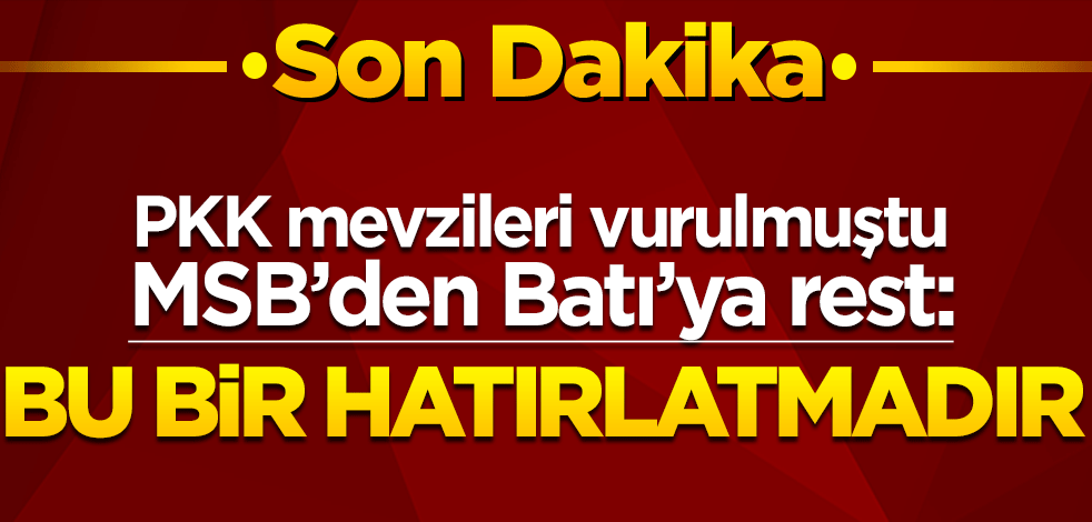 MSB'den harekat açıklaması