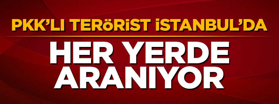 PKK'lı terörist İstanbul'a geldi, her yerde aranıyor