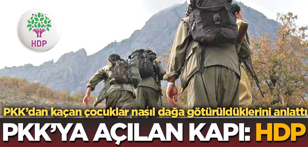 PKK’ya açılan kapı: HDP