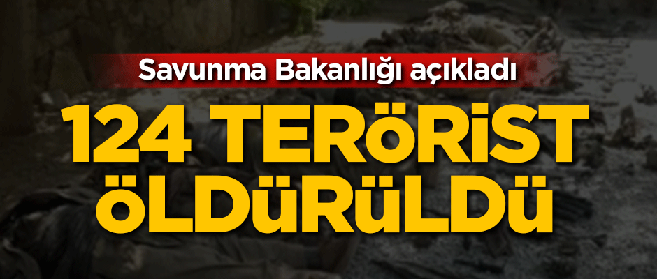PKK'ya ağır darbe! 124 terörist öldürüldü