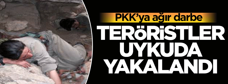 PKK'ya ağır darbe! Hainler uykuda yakalandı
