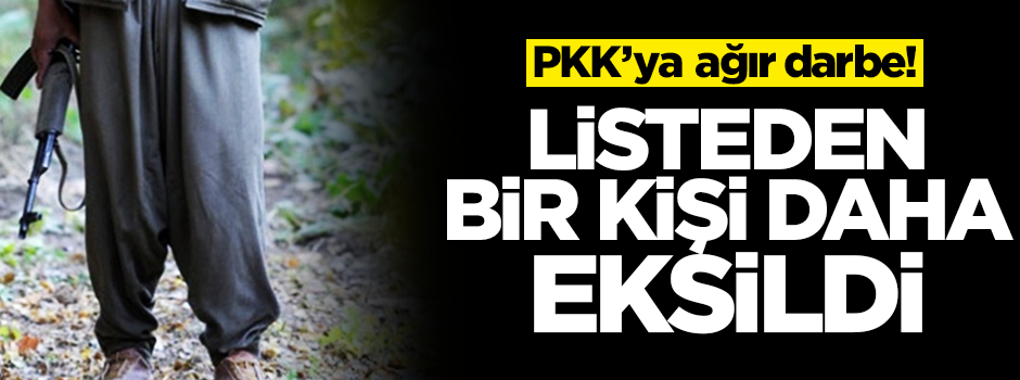 PKK'ya ağır darbe! Önemli ismi öldürüldü