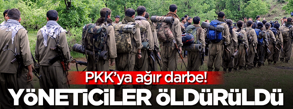 PKK'ya ağır darbe! üst düzey isimler öldürüldü