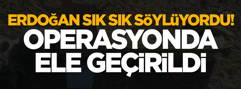 PKK'ya ait tanksavar füzesi ele geçirildi!