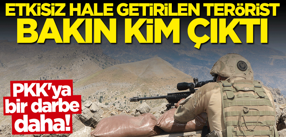 PKK'ya bir darbe daha! Öldürülen terörist bakın kim çıktı