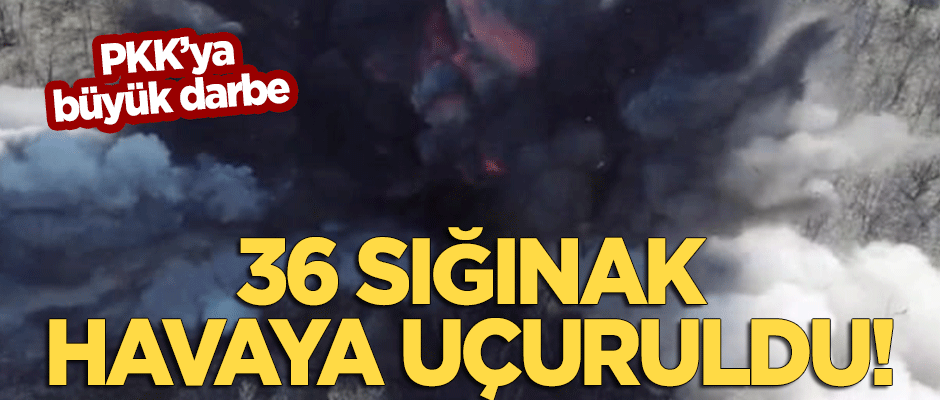 PKK'ya büyük darbe! Havaya uçuruldu!