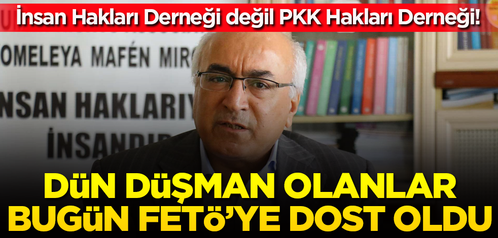 PKK'ya çalışan İnsan Hakları Derneği Genel Başkanı Türkdoğan'dan FETÖ açıklaması
