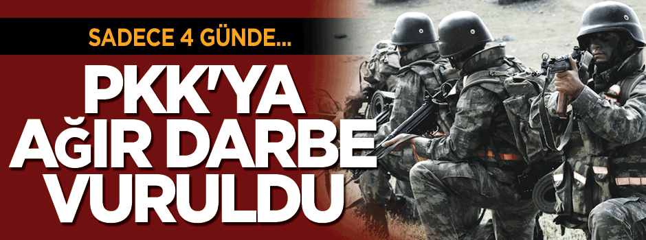 PKK'ya darbe üstüne darbe!
