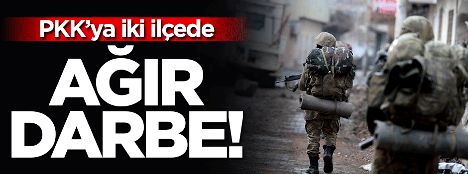PKK'ya iki ilçede ağır darbe!