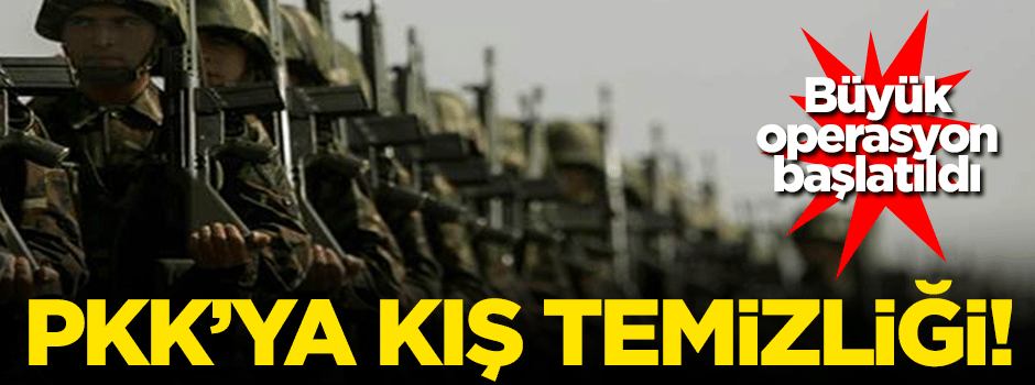 PKK'ya kış temizliği operasyonu!