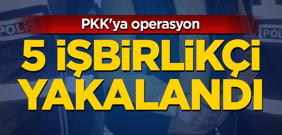 PKK'ya operasyon! 5 işbirlikçi yakalandı