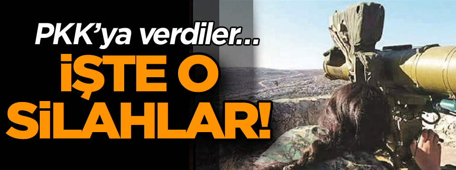 PKK’ya verdiler… İşte o silahlar!