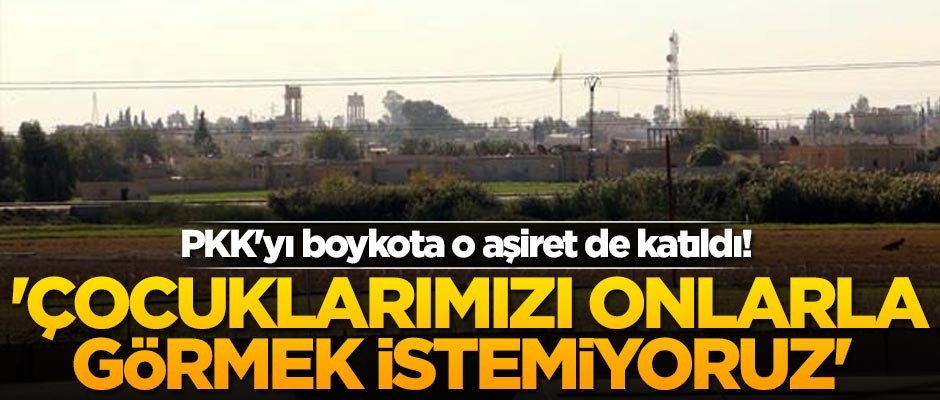 PKK'yı boykota El Velde aşireti de katıldı! 'Çocuklarımızı SDG saflarında görmek istemiyoruz'