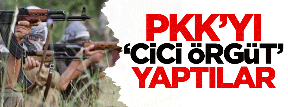 PKK'yı 'cici örgüt' yaptılar