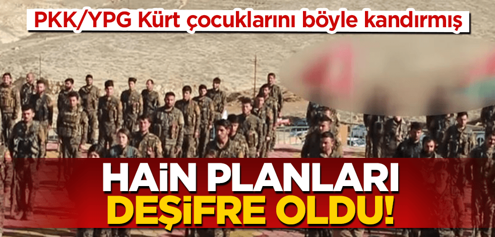 PKK/YPG Kürt çocuklarını bakın nasıl kandırmış! Hain planı deşifre oldu