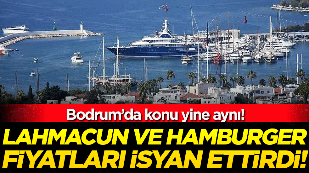 Plaja giriş parasıyla yaz tatili yapılır! Lahmacun 1600 lira, hamburger 2.241 Lira!