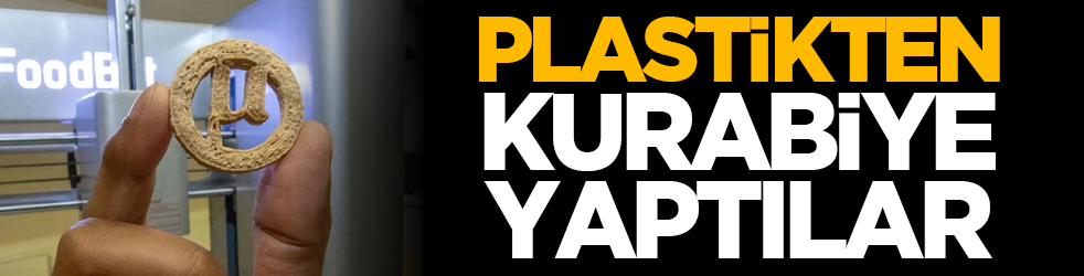 Plastikten kurabiye yaptılar