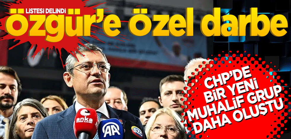 PM seçimlerinde liste delindi, yeni muhalif grup oluştu Özgür’e Özel darbe!