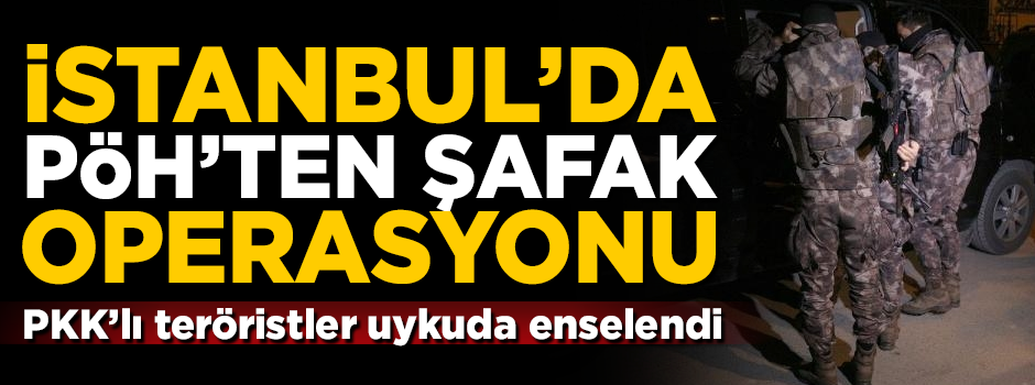 PÖH'ten PKK'ya şafak operasyonu! Teröristler uykuda enselendi