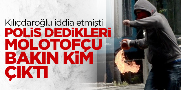 Polis dedikleri molotofçu militan çıktı