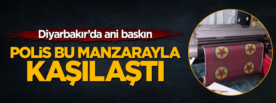 Polis Diyarbakır'da PKK matbaasını bastı