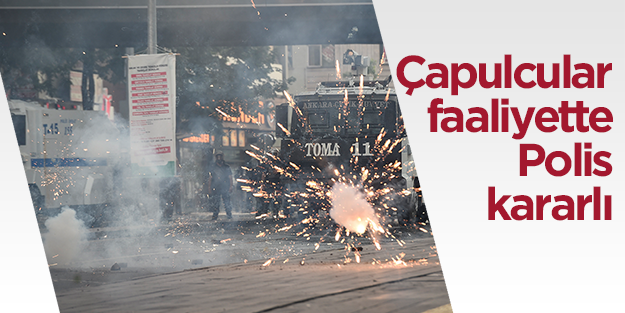 Polis izinsiz gösterilere müdahale ediyor, gözaltılar var