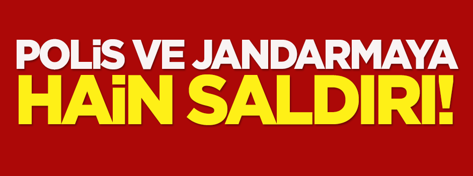 Polis ve jandarmaya hain saldırı