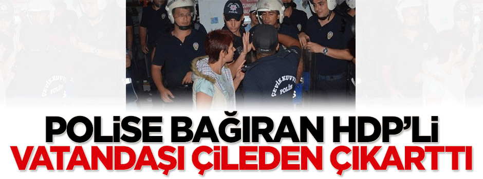 Polise bağıran HDP'li, vatandaşı çileden çıkarttı