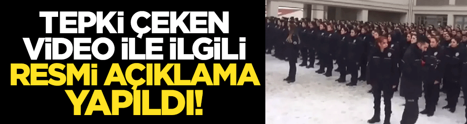 "Polislerin intikam yemini" isimli videoya ilişkin resmi açıklama yapıldı