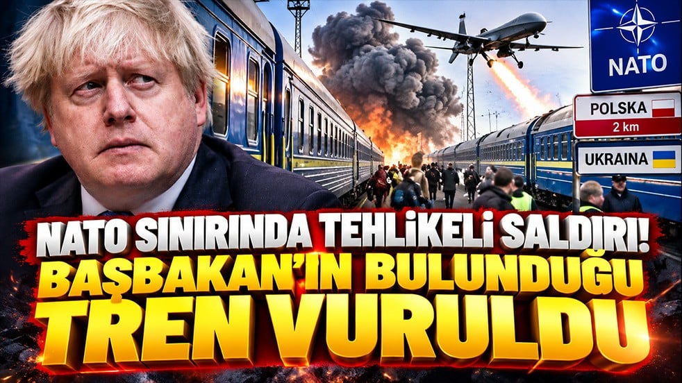 Polonya sınırında İHA saldırısı! Boris Johnson’ın bulunduğu bölgenin yakınında tren vuruldu
