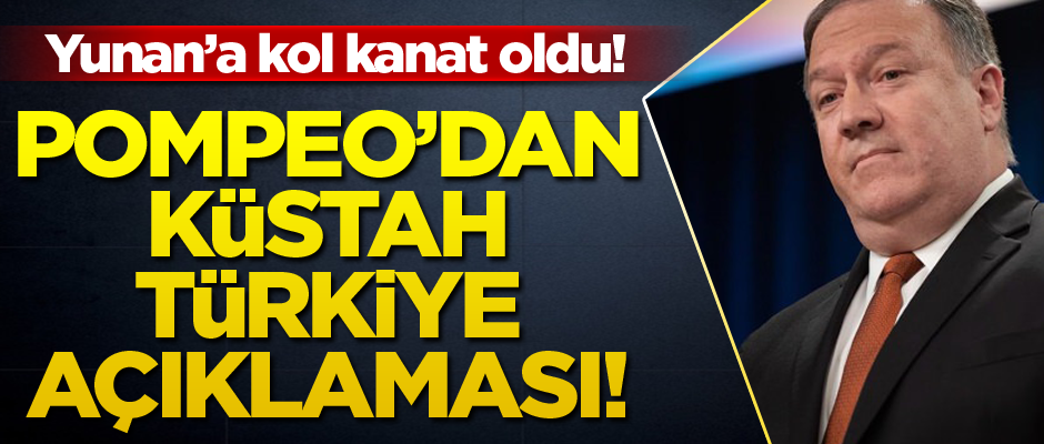 Pompeo'dan Türkiye açıklaması